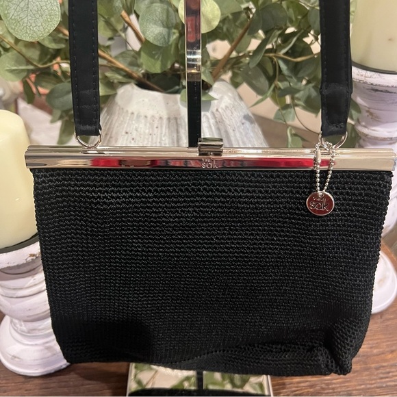 Vintage The Sak Elegant Black Handbag - Picture 3 of 7